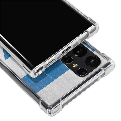 Israel Flag Distressed Galaxy S24 Ultra Clear Case