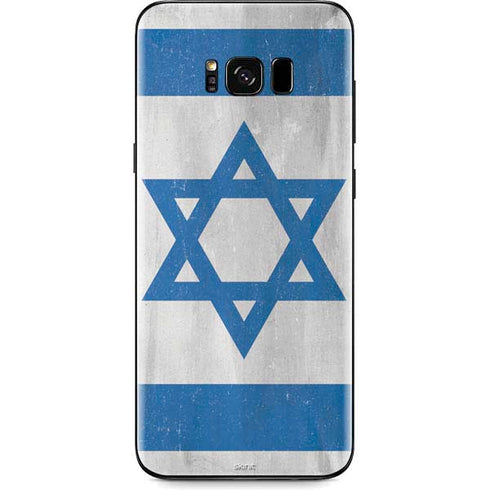 Israel Flag Distressed Galaxy S8 Skin