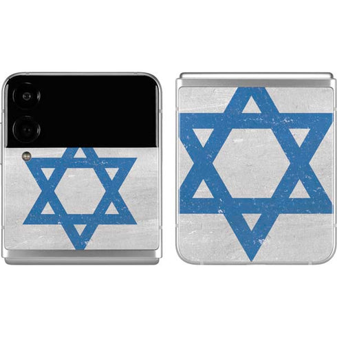 Israel Flag Distressed Galaxy Z Flip4 5G Skin