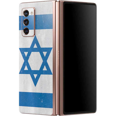 Israel Flag Distressed Galaxy Z Fold2 5G Skin