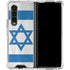 Israel Flag Distressed Galaxy Z Fold4 5G Clear Case