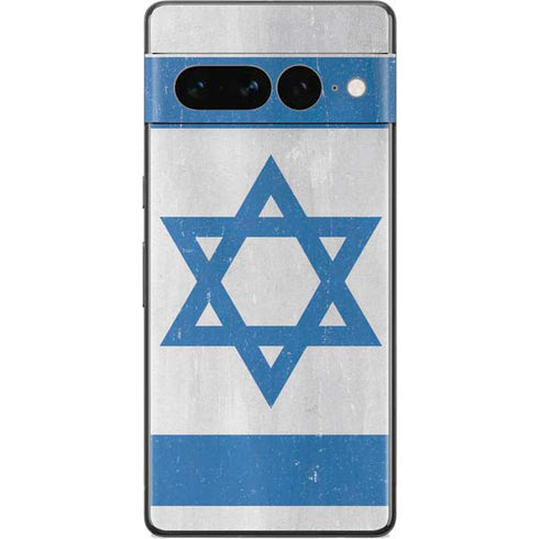 Israel Flag Distressed Google Pixel 7 Pro Skin