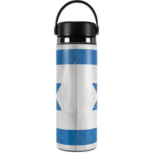 Israel Flag Distressed Hydro Flask 20oz Wide Mouth Skin