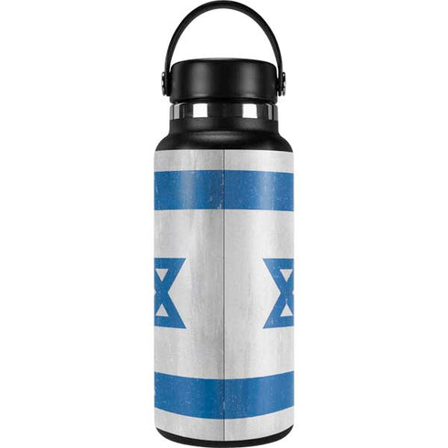 Israel Flag Distressed Hydro Flask 32oz Wide Mouth Skin