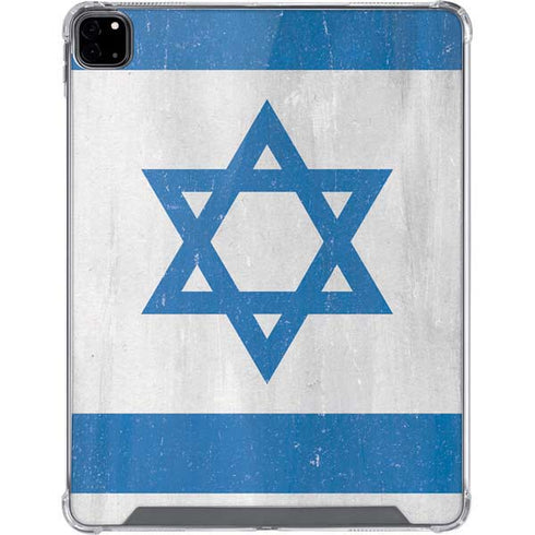 Israel Flag Distressed iPad Pro 12.9in (2020) Clear Case