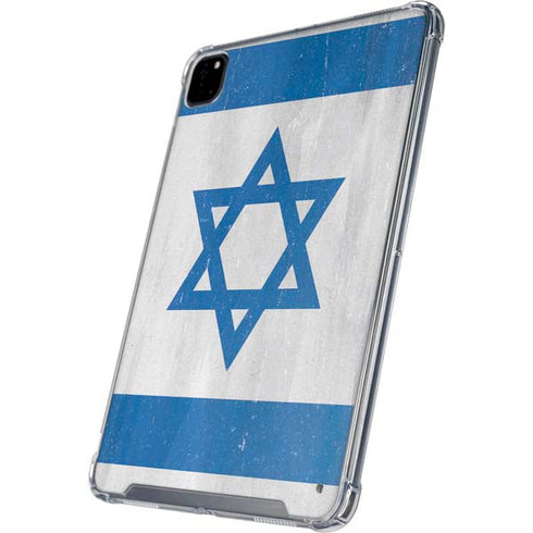 Israel Flag Distressed iPad Pro 12.9in (2020) Clear Case