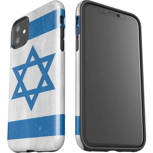 Israel Flag Distressed iPhone 11 Impact Case