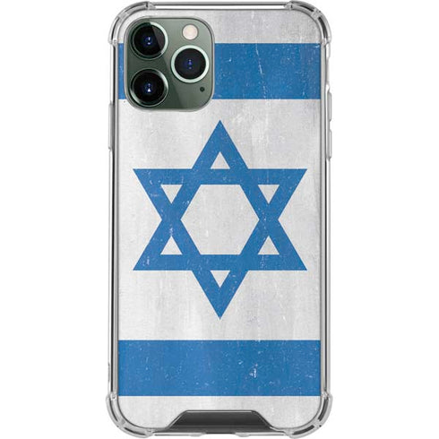 Israel Flag Distressed iPhone 11 Pro Max Clear Case