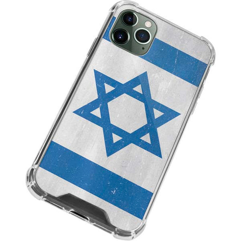 Israel Flag Distressed iPhone 11 Pro Max Clear Case