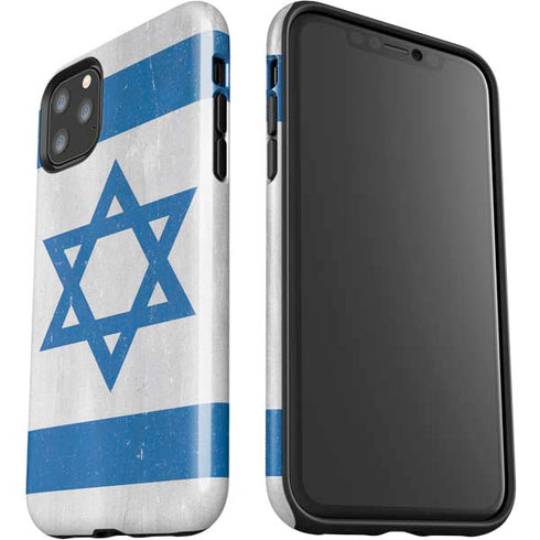 Israel Flag Distressed iPhone 11 Pro Max Impact Case