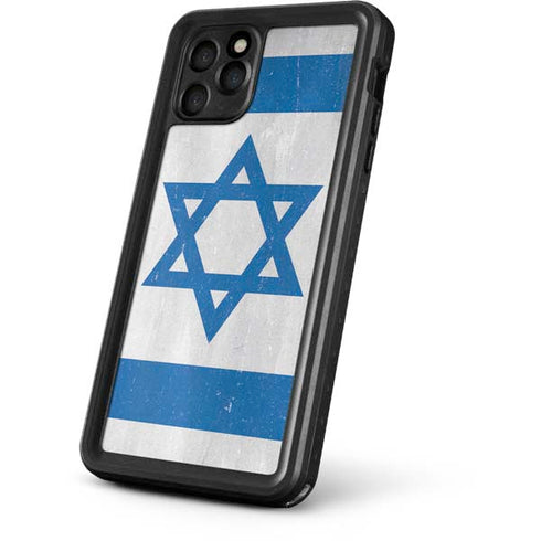 Israel Flag Distressed iPhone 11 Pro Waterproof Case