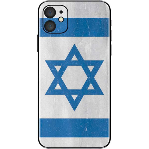 Israel Flag Distressed iPhone 11 Skin