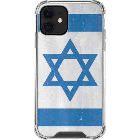 Israel Flag Distressed iPhone 12 Mini Clear Case