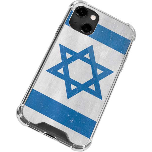 Israel Flag Distressed iPhone 13 Clear Case