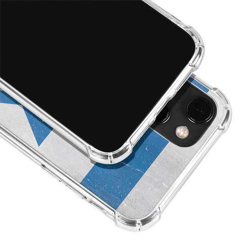 Israel Flag Distressed iPhone 14 Plus Clear Case