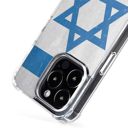 Israel Flag Distressed iPhone 15 Pro MagSafe Case