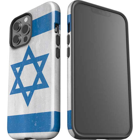 Israel Flag Distressed iPhone 14 Pro Max Impact Case