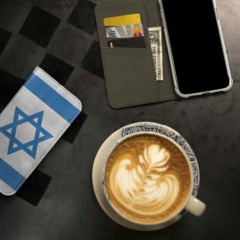 Israel Flag Distressed iPhone 15 Pro Folio Case
