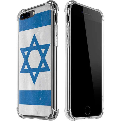 Israel Flag Distressed iPhone 7/8 Plus Clear Case