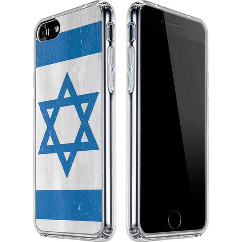 Israel Flag Distressed iPhone SE (2nd & 3rd Gen) Clear Case