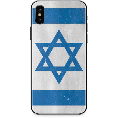 Israel Flag Distressed iPhone X Skin