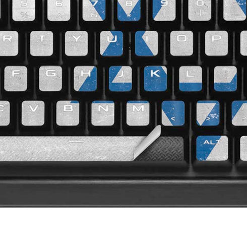 Israel Flag Distressed K95 RGB PLATINUM Mechanical Gaming Keyboard Skin