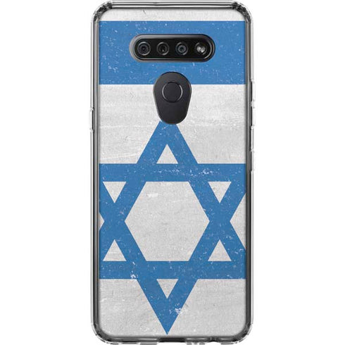 Israel Flag Distressed LG K51/Q51 Clear Case