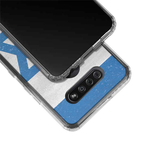 Israel Flag Distressed LG K51/Q51 Clear Case