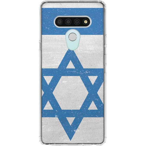 Israel Flag Distressed LG Stylo 6 Clear Case