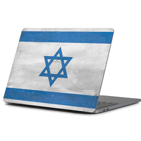 Israel Flag Distressed Apple MacBook Pro 13-inch Skin