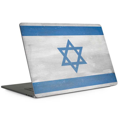 Israel Flag Distressed Apple MacBook Pro 15-inch Skin