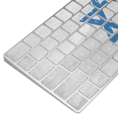 Israel Flag Distressed Magic Keyboard Skin