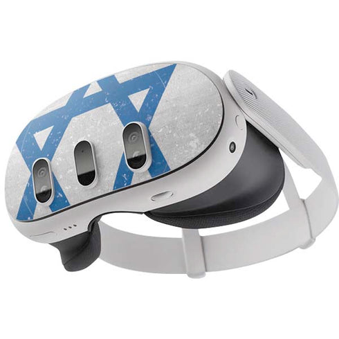Israel Flag Distressed Meta Quest 3 Skin