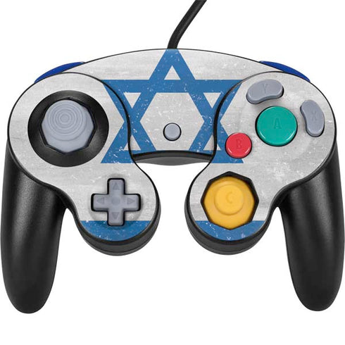 Israel Flag Distressed Nintendo GameCube Controller Skin