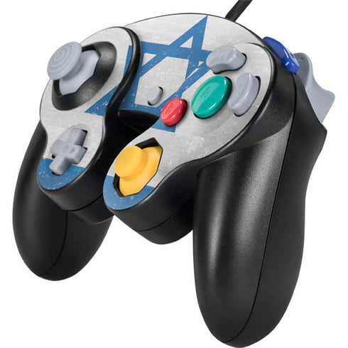 Israel Flag Distressed Nintendo GameCube Controller Skin