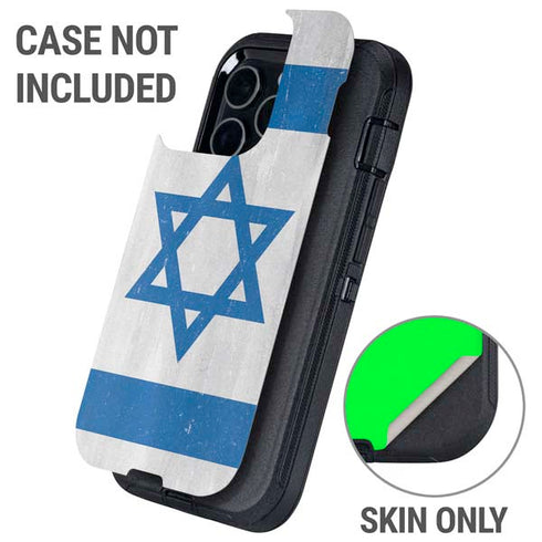 Israel Flag Distressed Otterbox Defender iPhone Skin