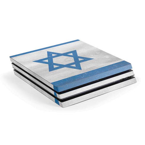 Israel Flag Distressed PS4 Pro Console Skin