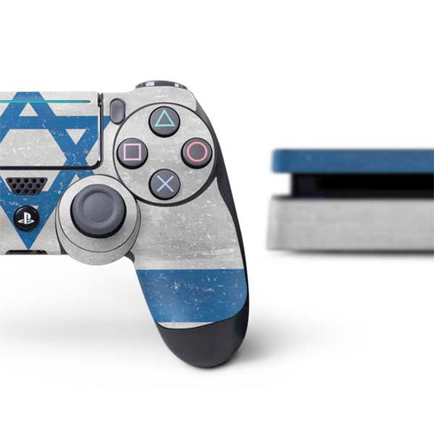 Israel Flag Distressed PS4 Slim Bundle Skin