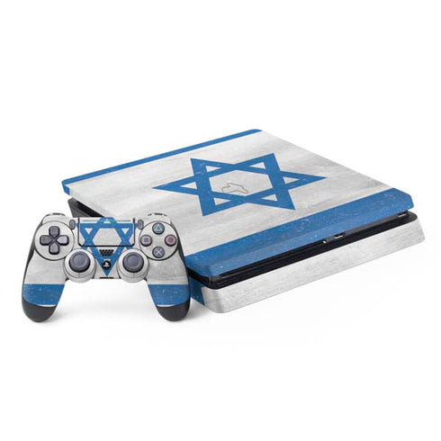 Israel Flag Distressed PS4 Slim Bundle Skin
