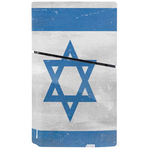 Israel Flag Distressed PS5 Slim Disk Bundle Skin