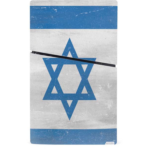 Israel Flag Distressed PS5 Slim Digital Edition Bundle Skin