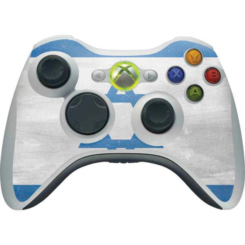 Israel Flag Distressed Xbox 360 Wireless Controller Skin
