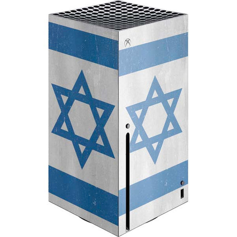 Israel Flag Distressed Xbox Series X Console Skin