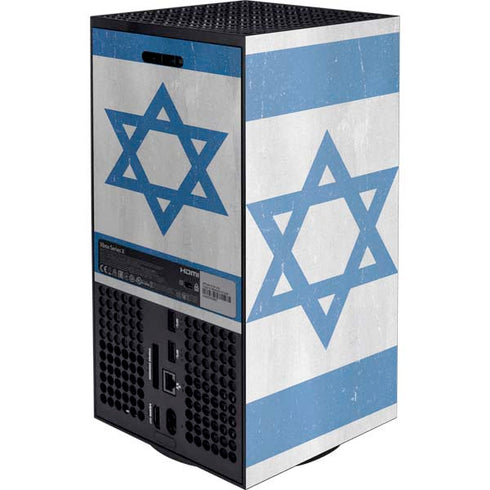 Israel Flag Distressed Xbox Series X Console Skin