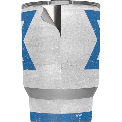Israel Flag Distressed Yeti 20oz Tumbler Skin