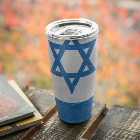 Israel Flag Distressed Yeti 20oz Tumbler Skin