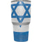 Israel Flag Distressed Yeti 30oz Rambler Tumbler Skin
