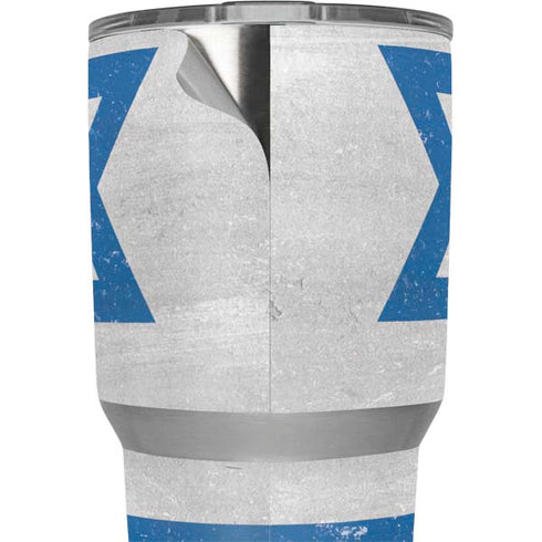 Israel Flag Distressed Yeti 30oz Rambler Tumbler Skin