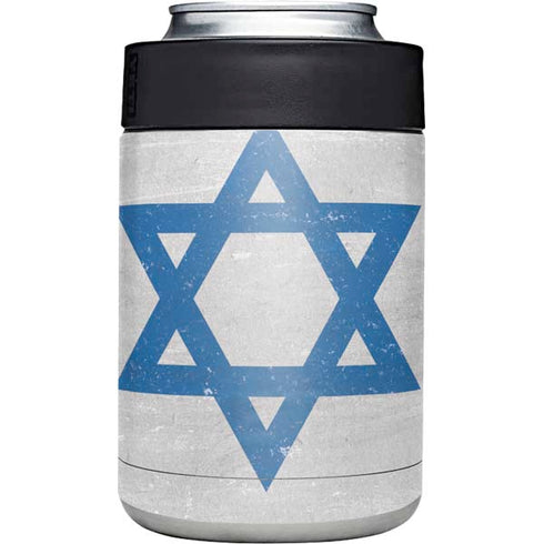 Israel Flag Distressed Yeti Colster Can Insulator Skin