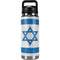 Israel Flag Distressed YETI Rambler 26oz Bottle Skin